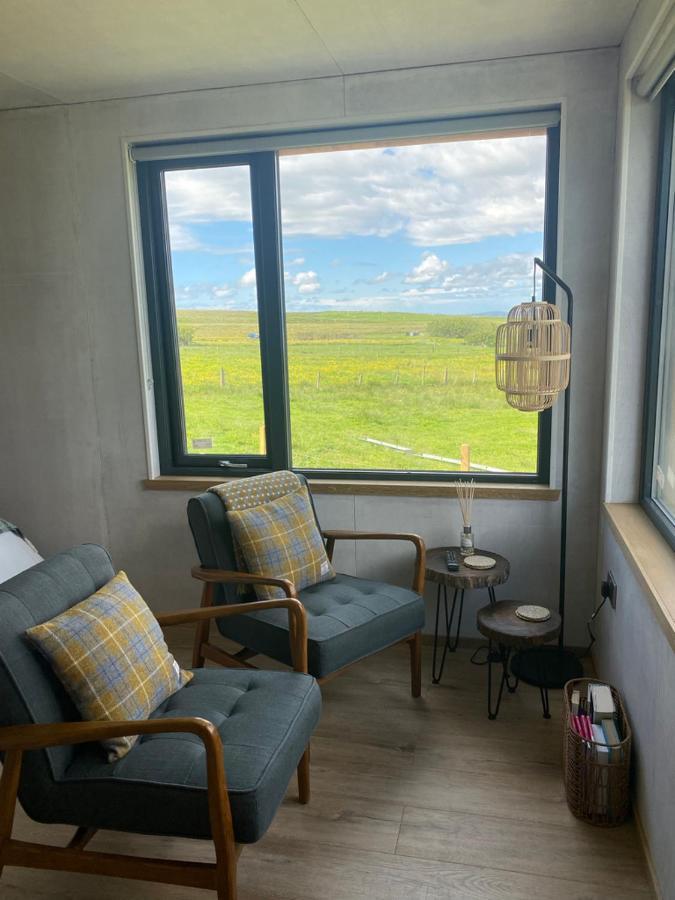Unique Luxurious Cabin On Sea View Working Croft Garrabost Экстерьер фото